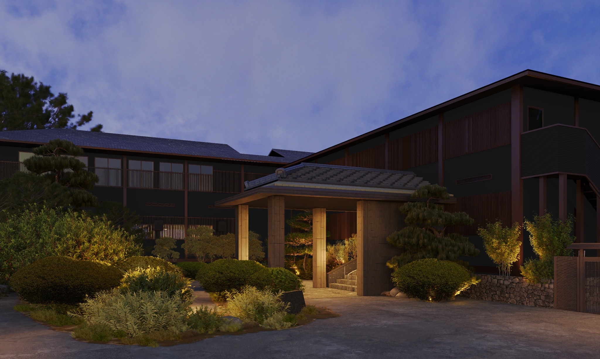 「御宿皐月」外観改修イメージ